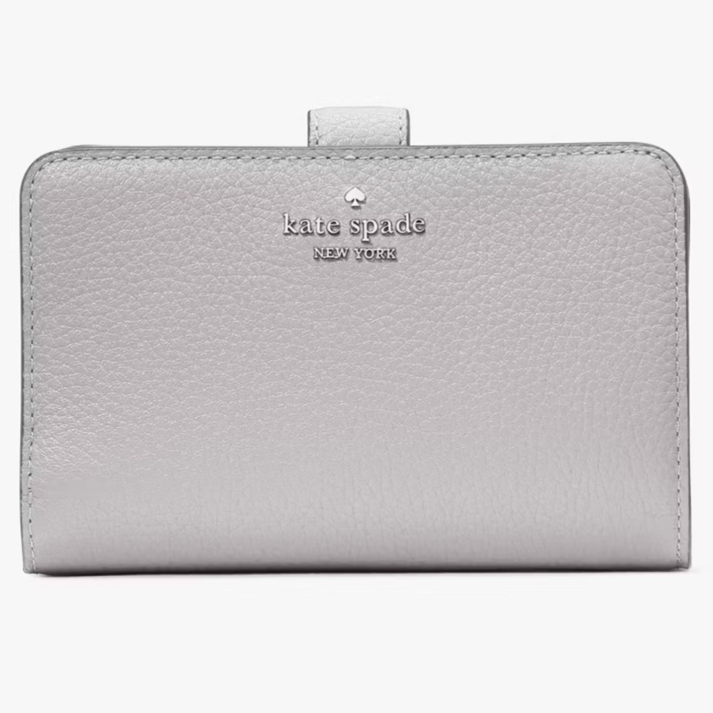 NWT-Kate Spade Lena Bifold Wallet in Light Gray